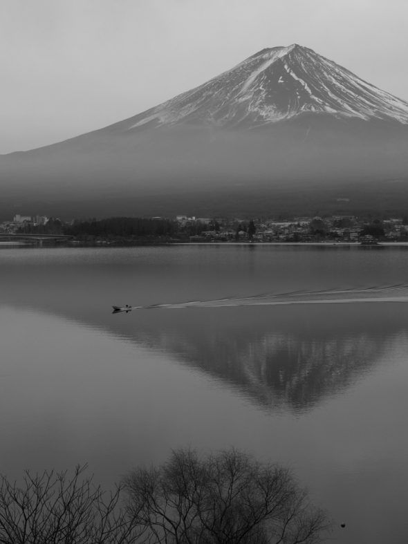 水墨の富士山